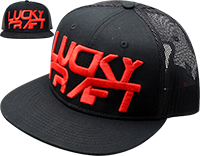 Lucky Craft Snap Back - Pop Black & Red