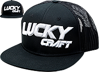 Lucky Craft Snap Back - Black & White/Grey