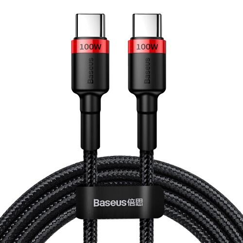 Baseus Cafule USB-C Kabel 100W, PD2.0 2m - Röd/Svart