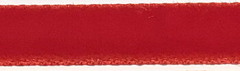 Ljusrött sammetsband 9mm