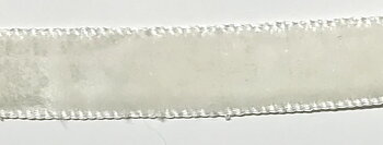 Vitt sammetsband 12 & 20