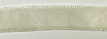 Offwhite sammetsband 13mm