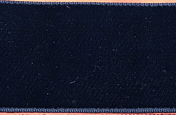 Marinblått sammetsband 36mm