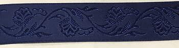 Enfärgade Dekorband Jacquard