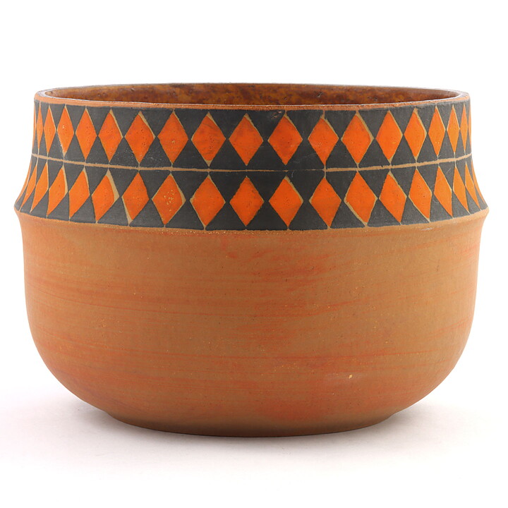 スティグ・リンドベリ  Silurシリーズ 　チェック柄のボウル  Bowl    20/14cm  1962年