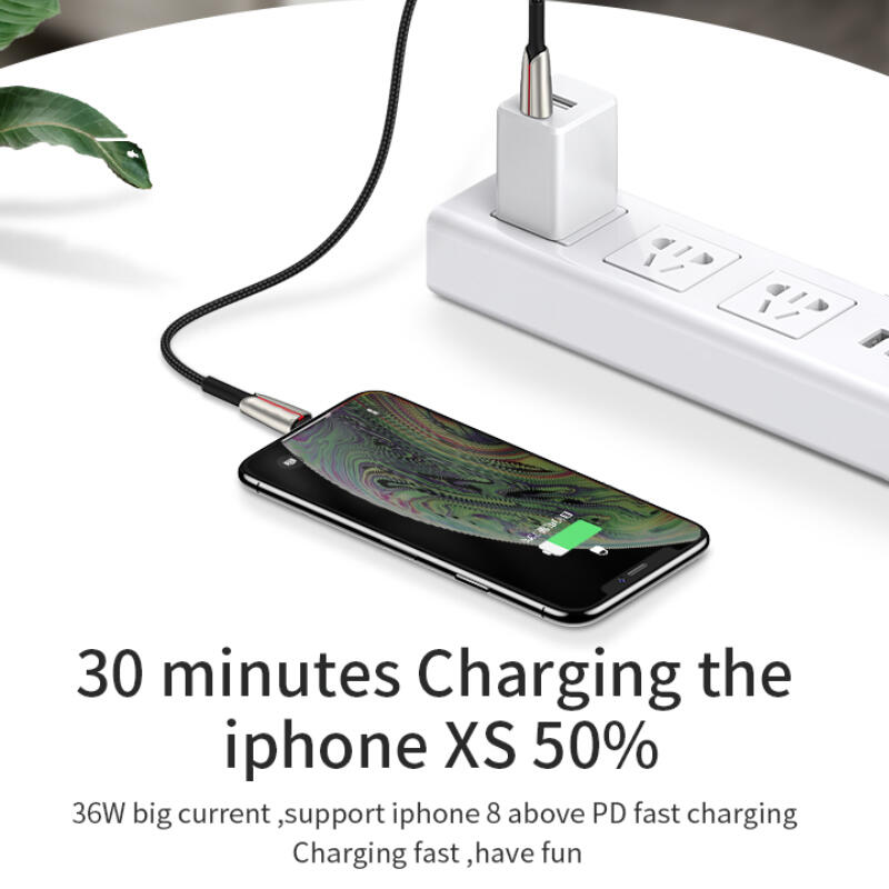 SiGN PD USB-C till Lightning Kabel, 1.2m, 3A, 36W - Svart - 5
