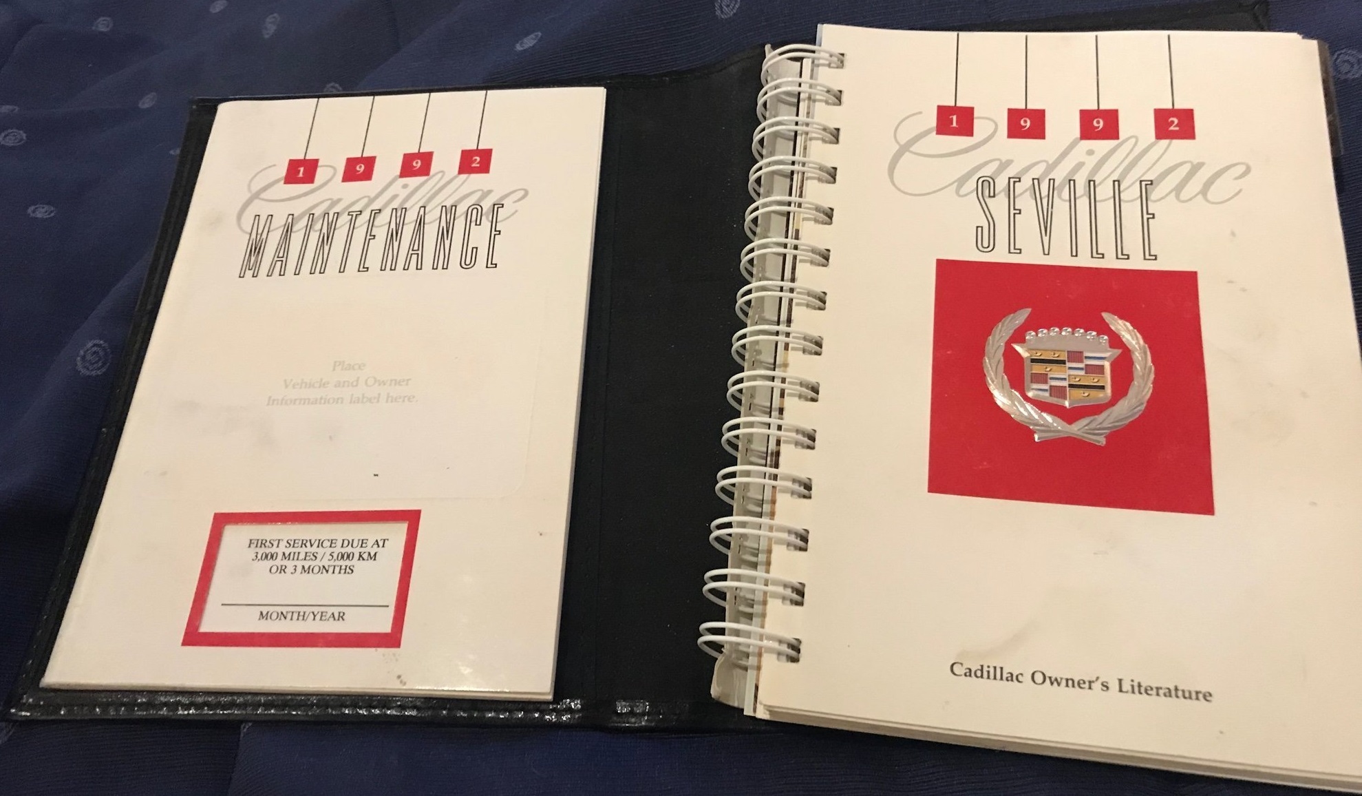1992 Cadillac Seville Owner's Manual