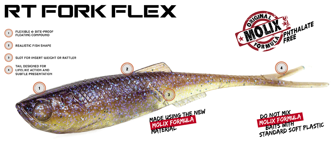 Molix RT Fork Flex 10 cm 4-pack - 2