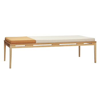 Dagbädd ek orange beige Hubsch