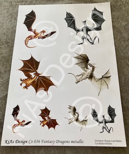 KiAs Design KPCo 036- Fantasy Dragons metallic