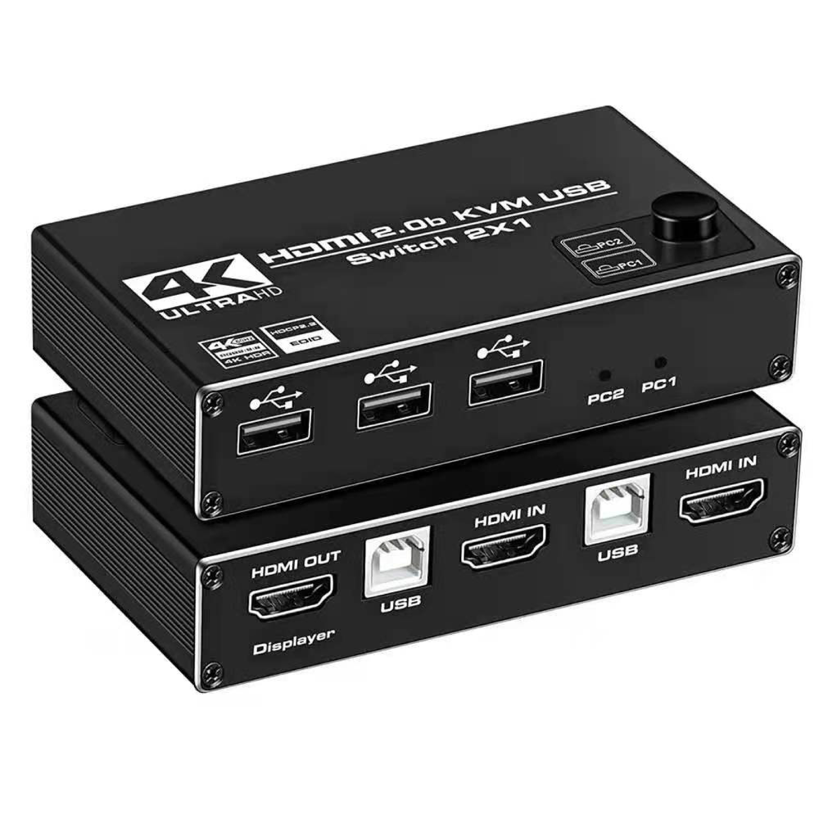 KVM Switch 2x1 4K60Hz - 2