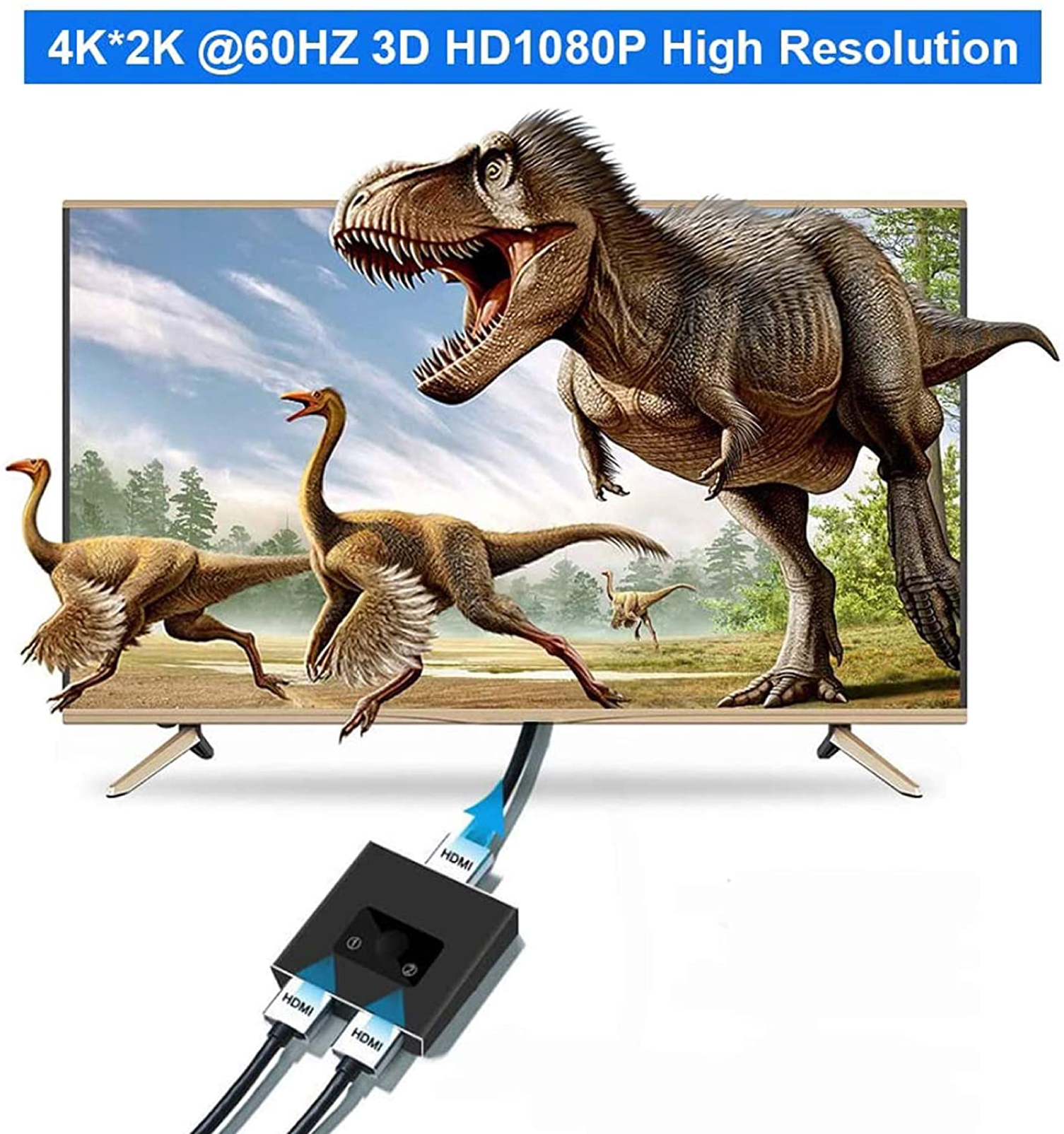 HDMI 2-väg Switch/splitter - 4
