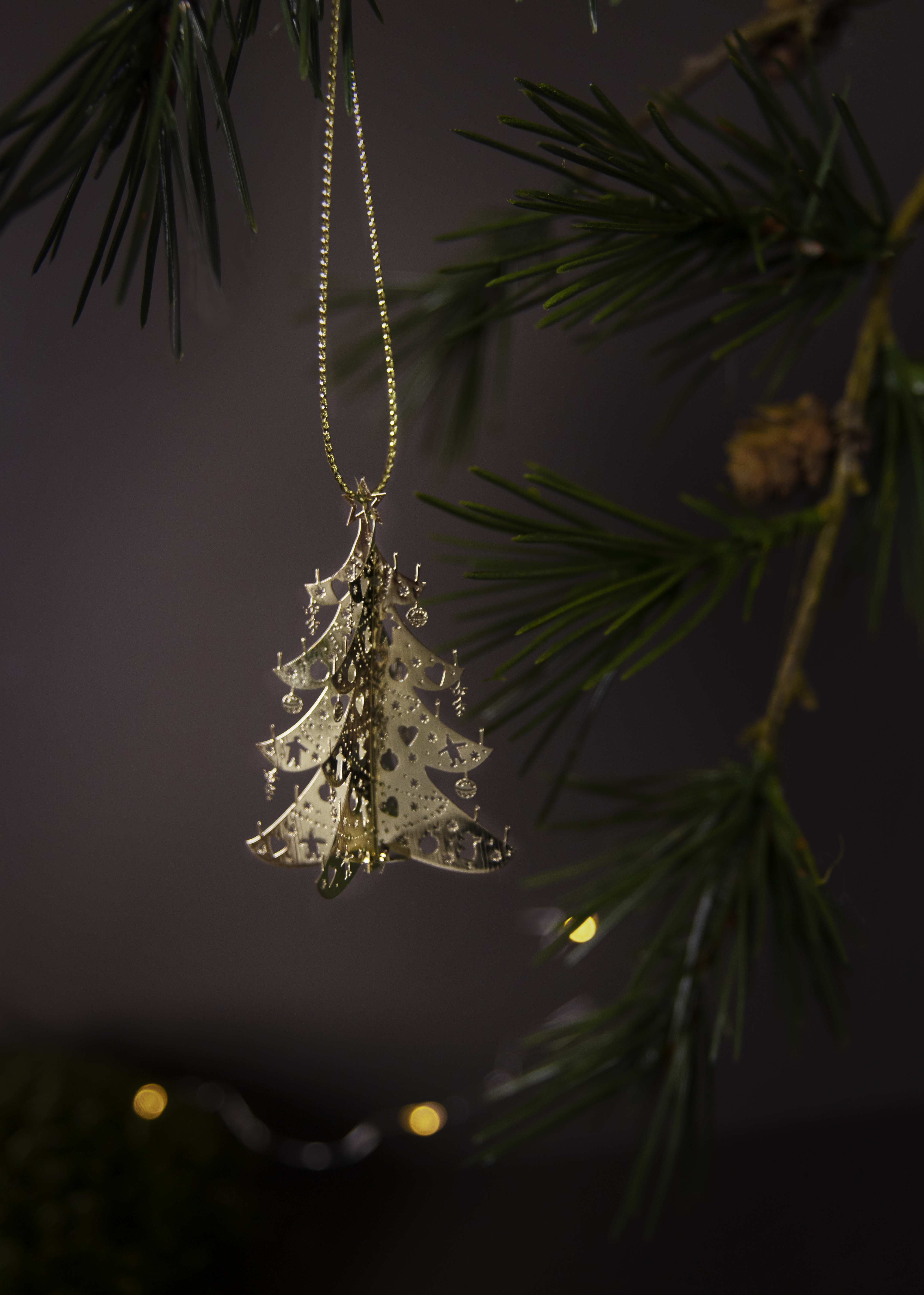 DECO TREE 3D GOLD - 2