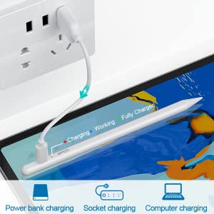 QGeeM Stylus Penna för iPad med handavvisningsteknik Vit - 8