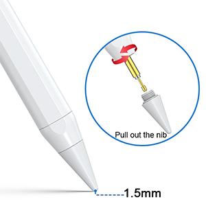 QGeeM Stylus Penna för iPad med handavvisningsteknik Vit - 3