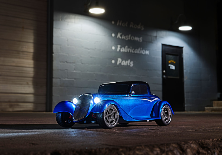 Factory Five '33 Hot Rod Coupe 1/10 AWD RTR Blue - 8