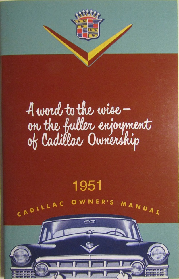1951 Cadillac Owner's Manual