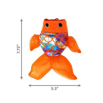 Kong Kattleksak Crackles Gulpz Orange 20x14cm - 3