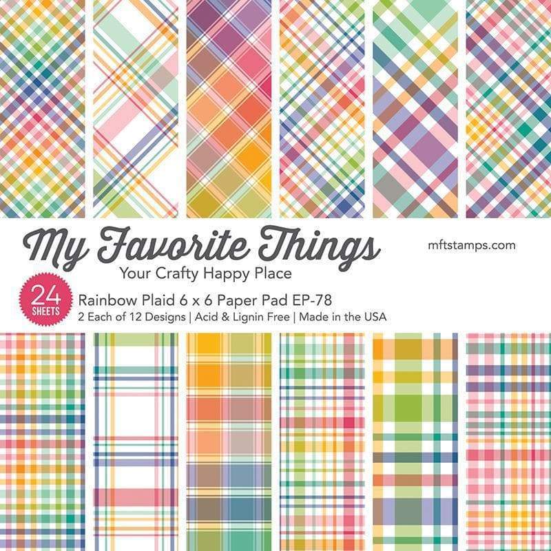 My Favorite Things -MSTN Rainbow Plaid Paper Pad