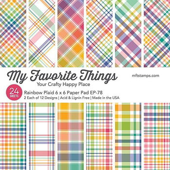 My Favorite Things -MSTN Rainbow Plaid Paper Pad