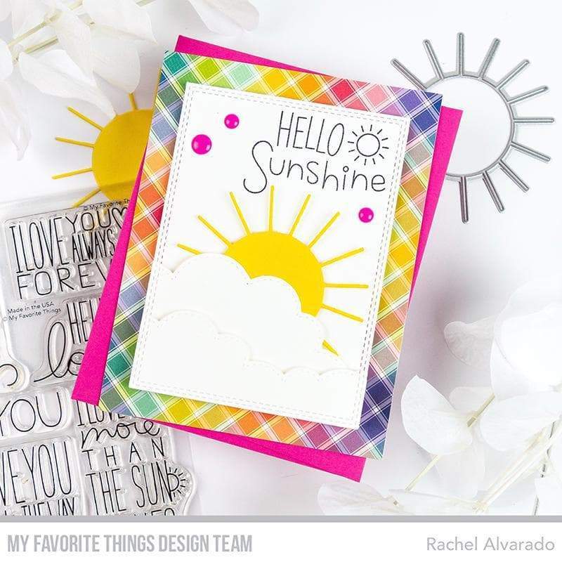My Favorite Things -MSTN Rainbow Plaid Paper Pad - 4