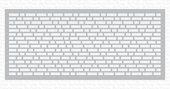My Favorite Things -Slimline English Brick Wall Stencil WS