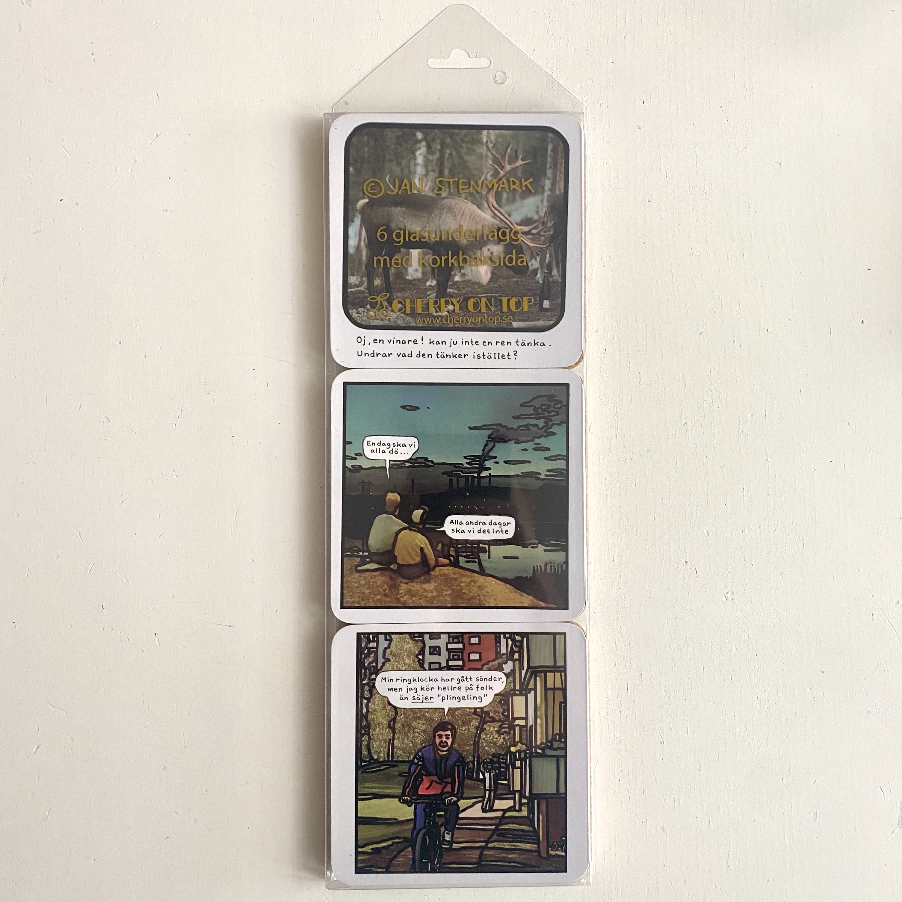 Glasunderlägg Jan Stenmark, 6-pack - 2