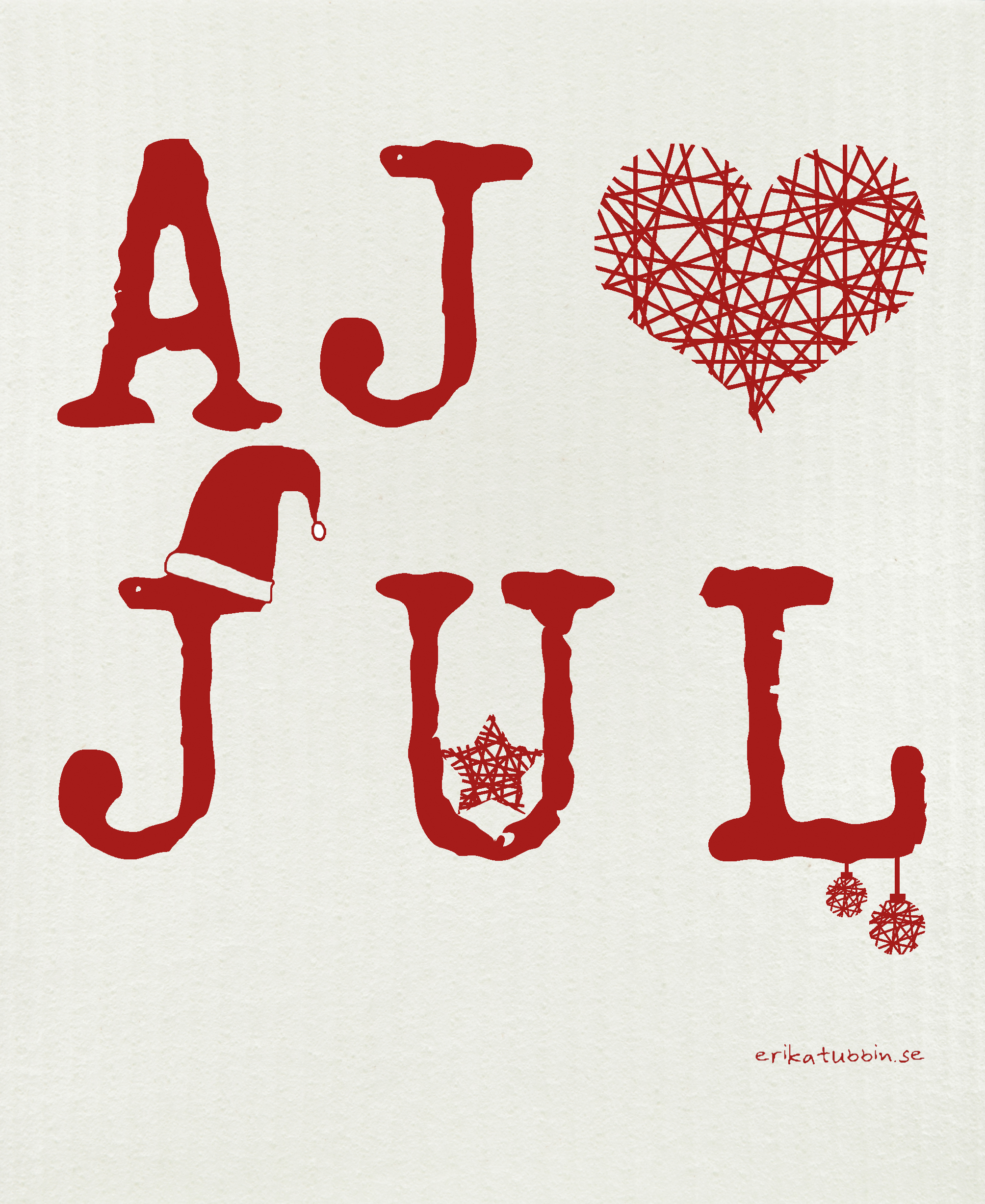 dishcloth AJ LOVE JUL red - 2
