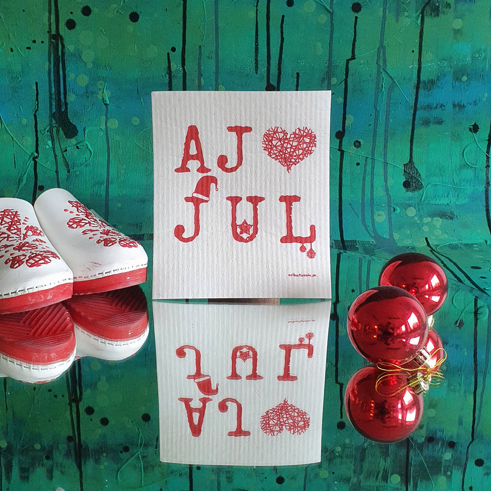 dishcloth AJ LOVE JUL red - 4
