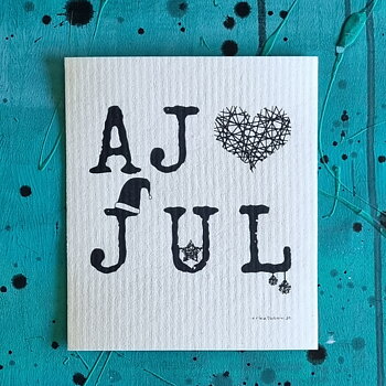 dishcloth AJ LOVE JUL black