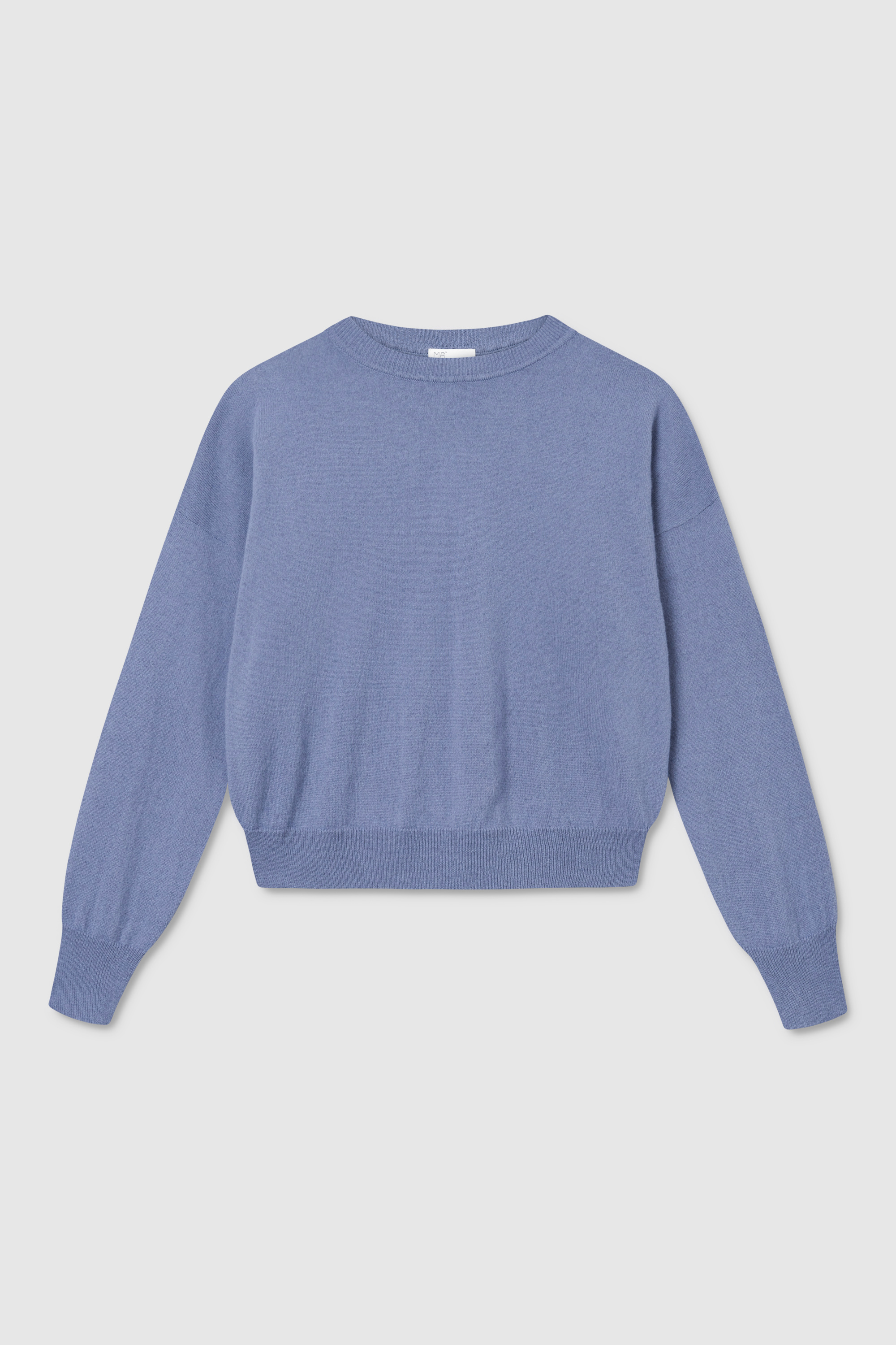 Ior short boxy cashmere lambswool sweater Daybreak blue MASKA