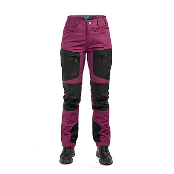 Arrak Outdoor NEW Active Stretch - Naisten Housut - Viininpunainen