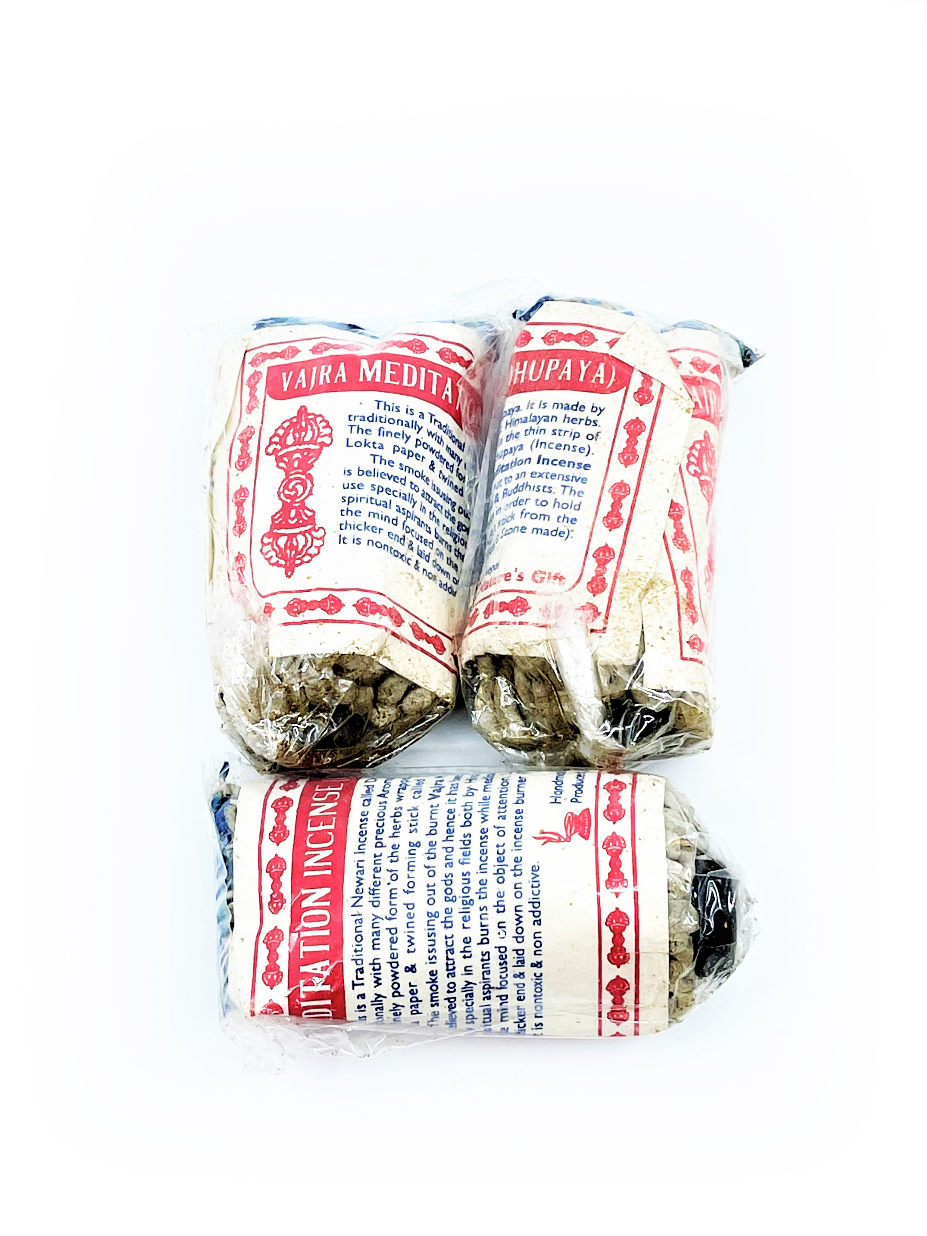 Vajra Meditation Incense Dhupaya - Tibetan Rope Incense
