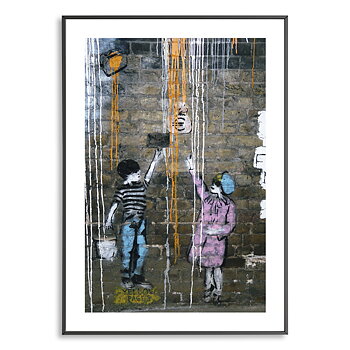Poster, affisch, tavla, gatukonst, street art, graffiti, Banksy, yellow pages
