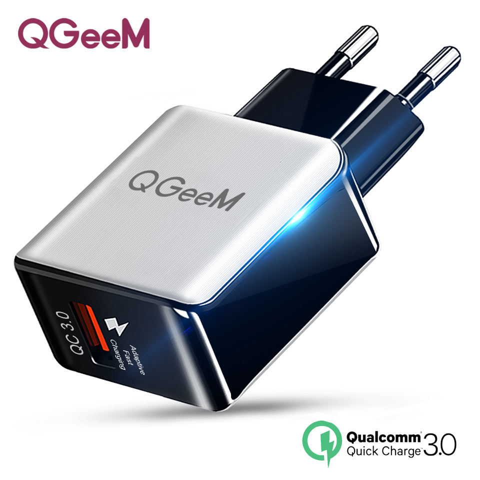  QGeeM Snabbladdare 1x QC3.0 3A - 6