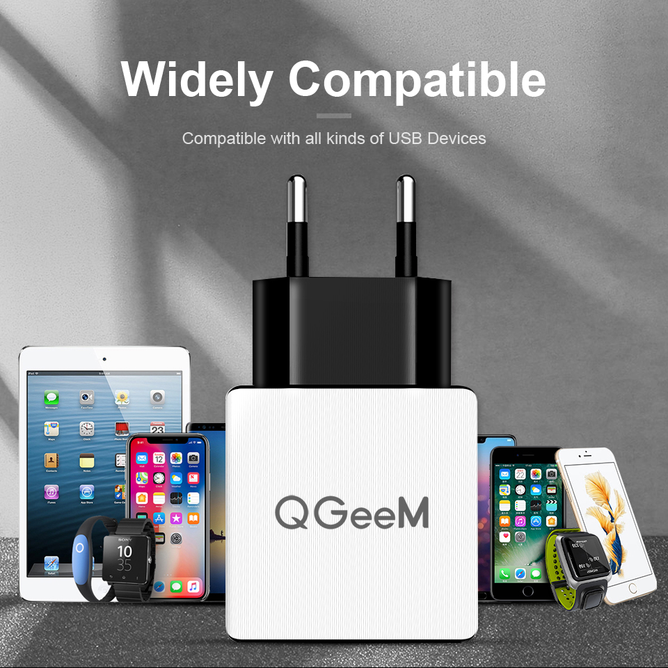  QGeeM Snabbladdare 1x QC3.0 3A - 2
