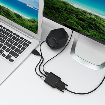  QGeeM HDMI till VGA +Audio
