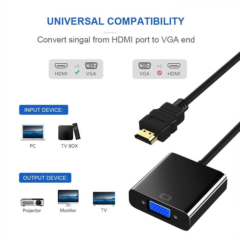  QGeeM HDMI till VGA +Audio - 3