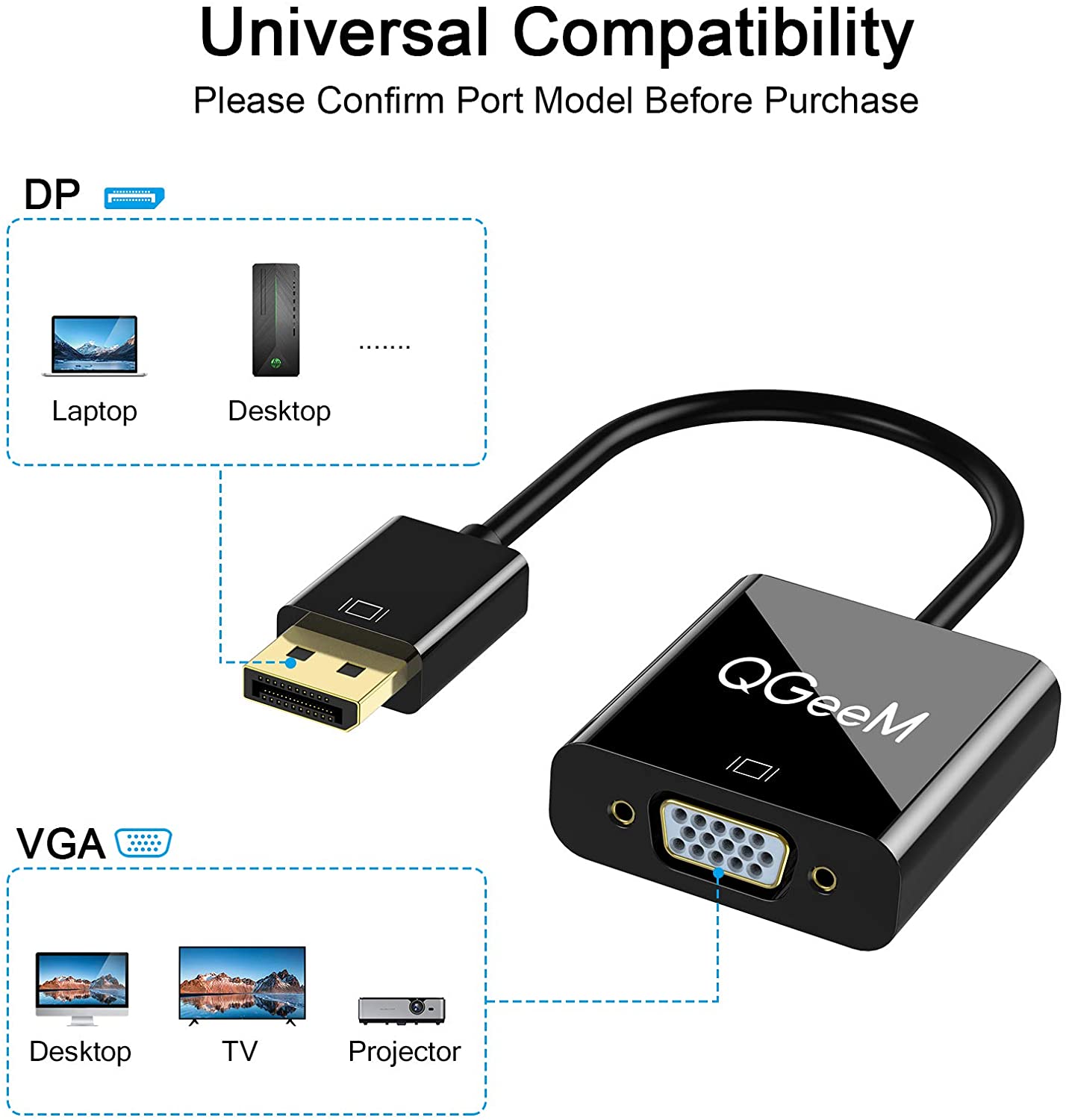  QGeeM DP till VGA - 4