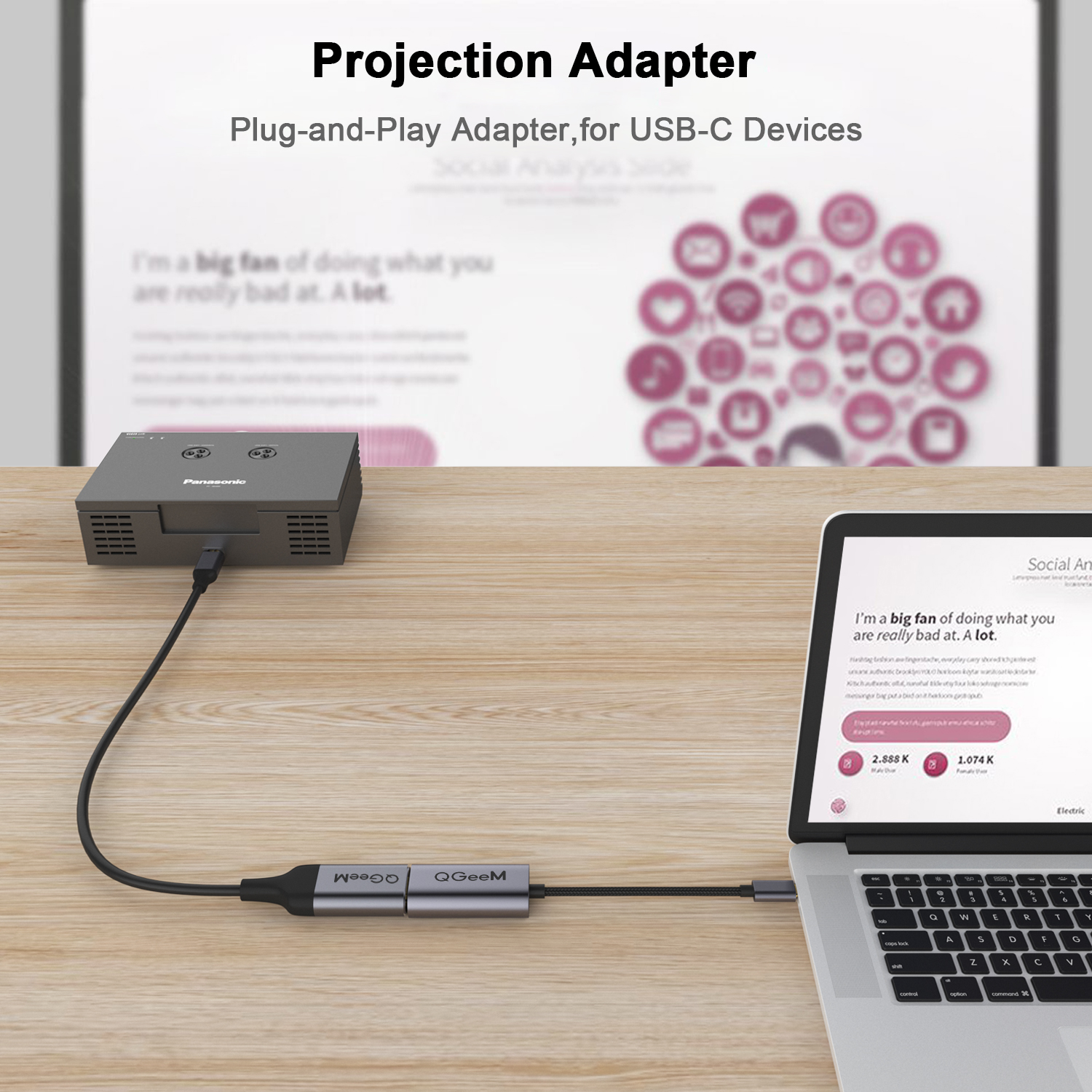  QGeeM USB-C till HDMI - 6