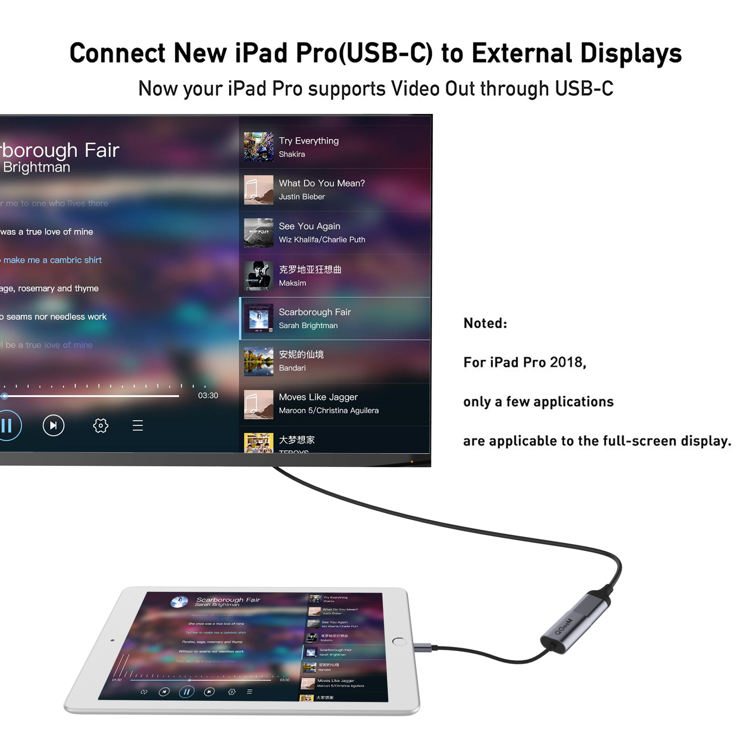  QGeeM USB-C till HDMI - 4