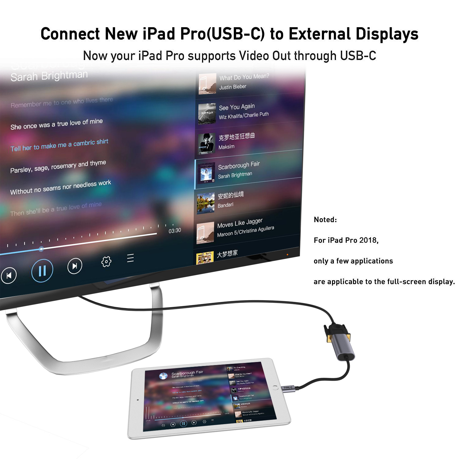  QGeeM USB-C till VGA - 3