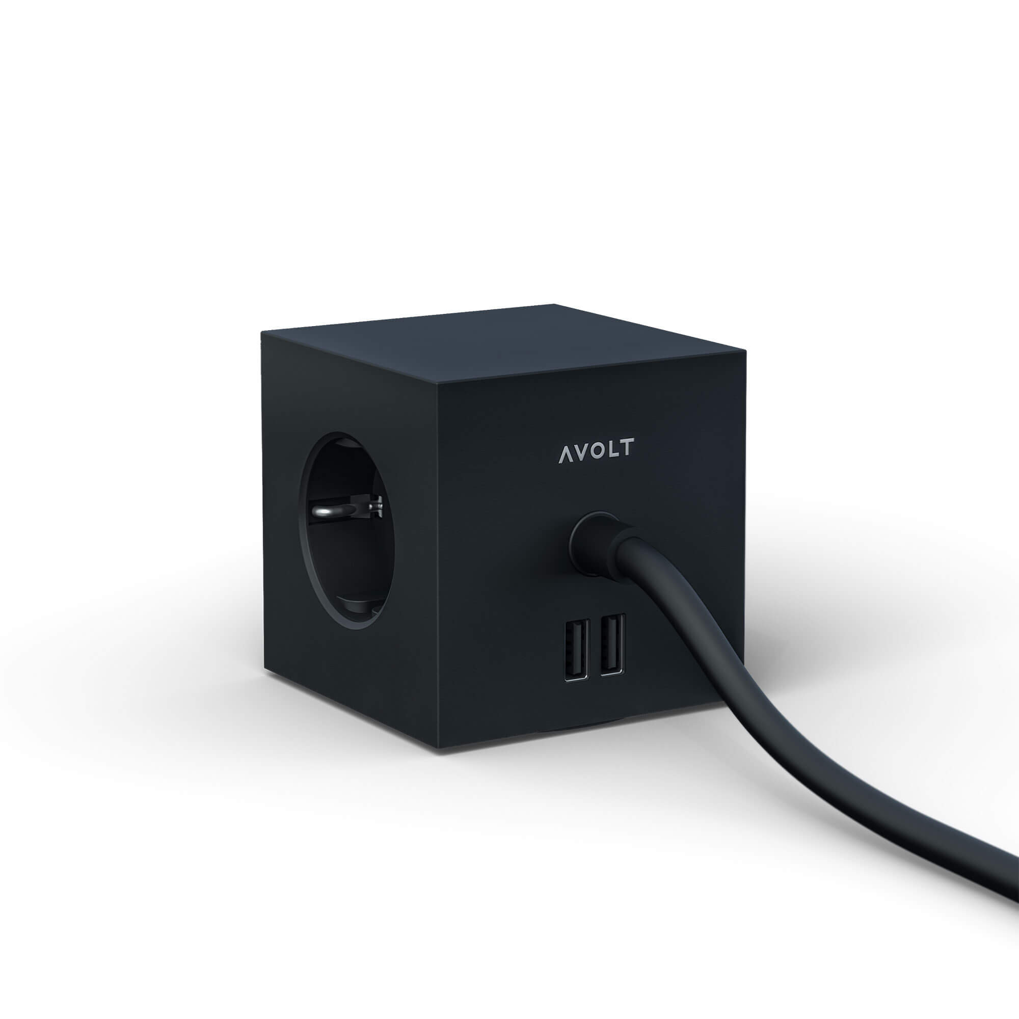 Square 1, Stockholm Black med USB, från Avolt - 4