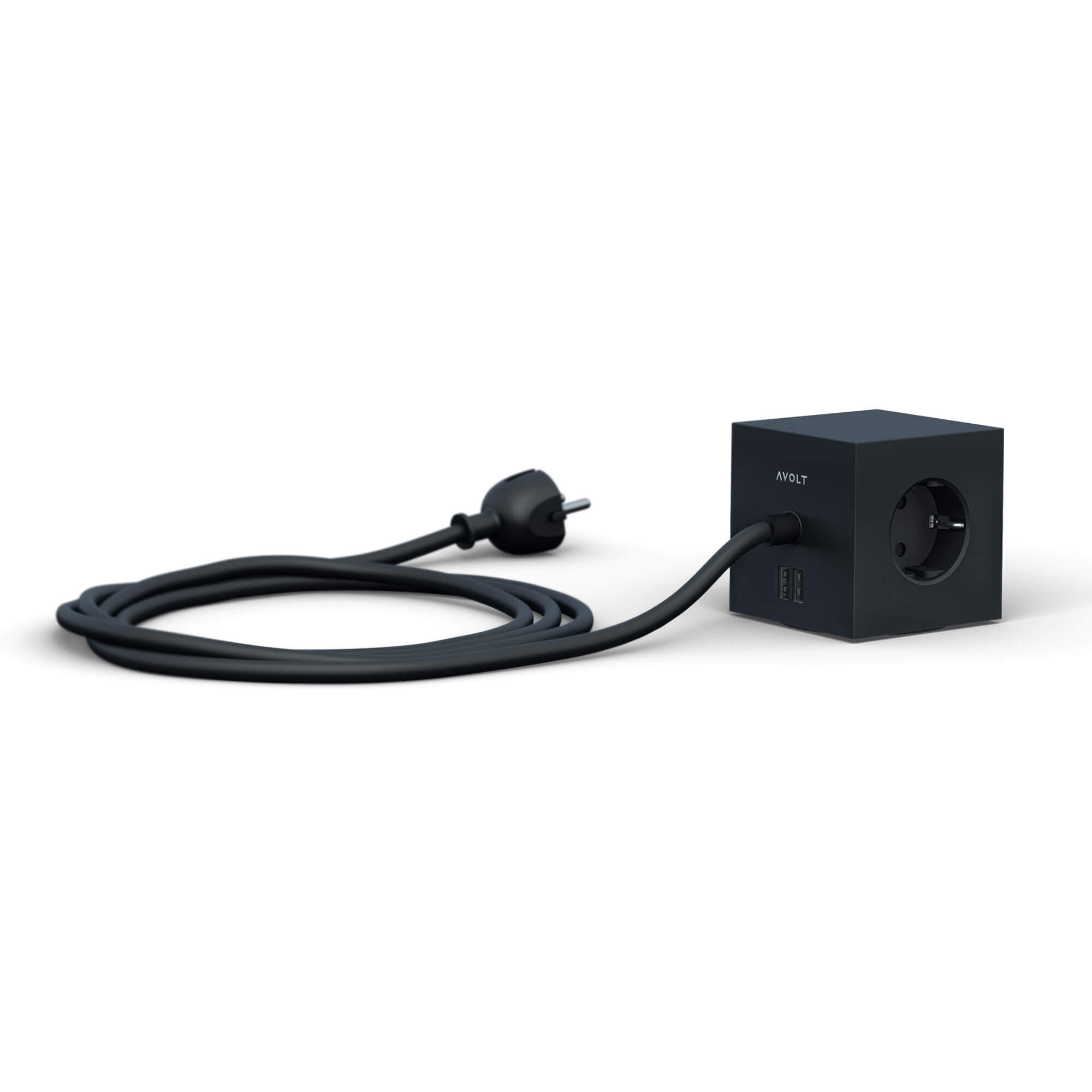 Square 1, Stockholm Black med USB, från Avolt - 2