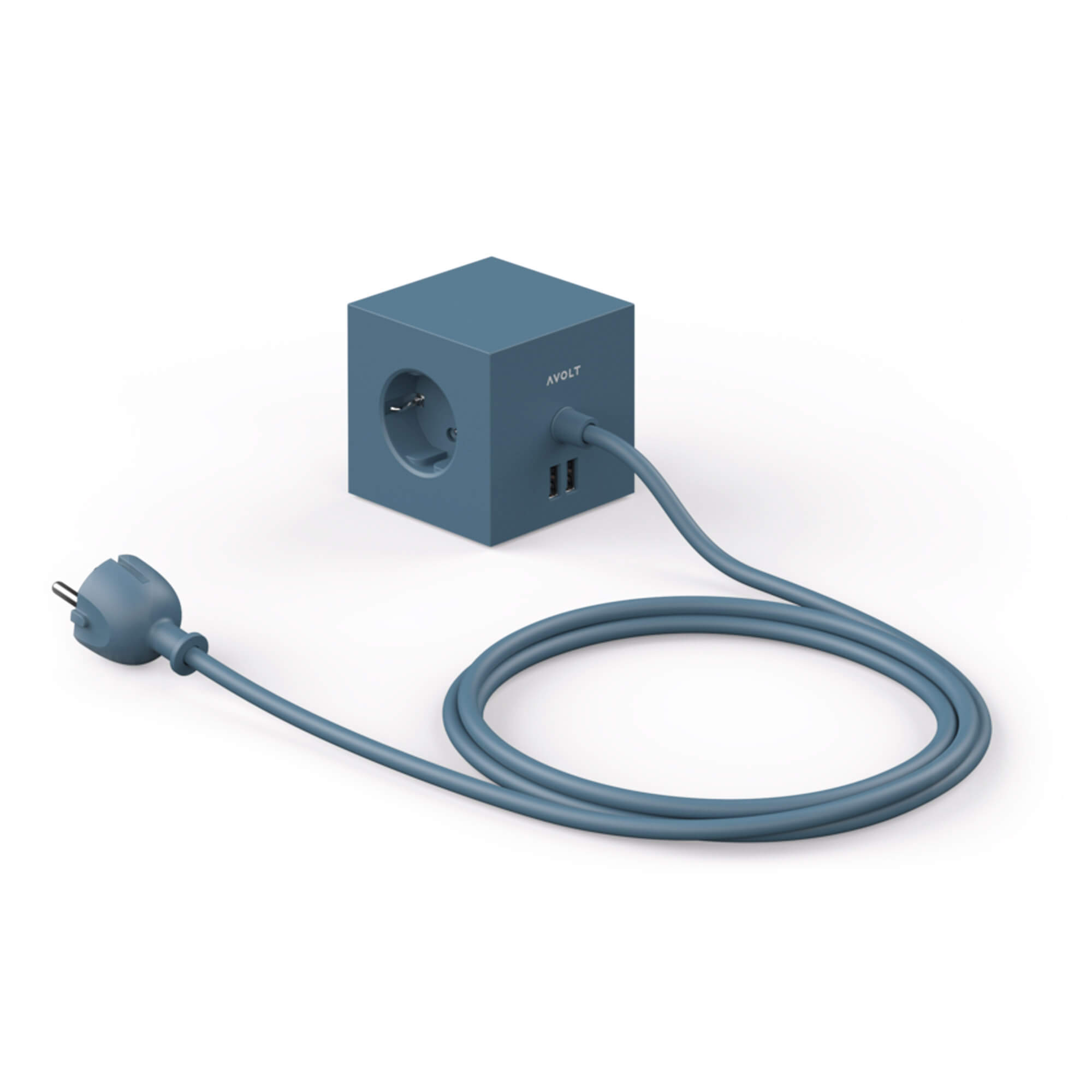 Square 1, Ocean Blue med USB, från Avolt