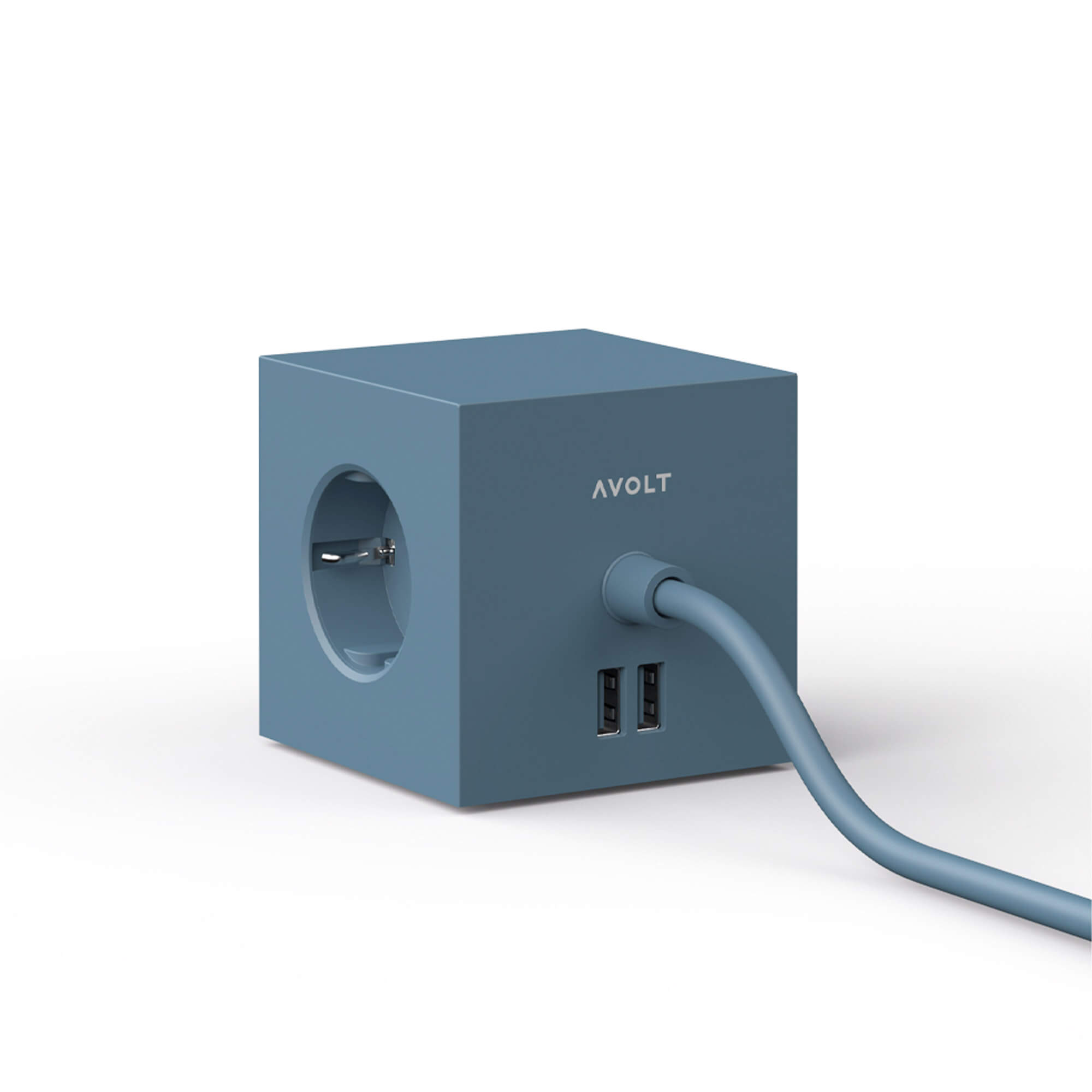 Square 1, Ocean Blue med USB, från Avolt - 3