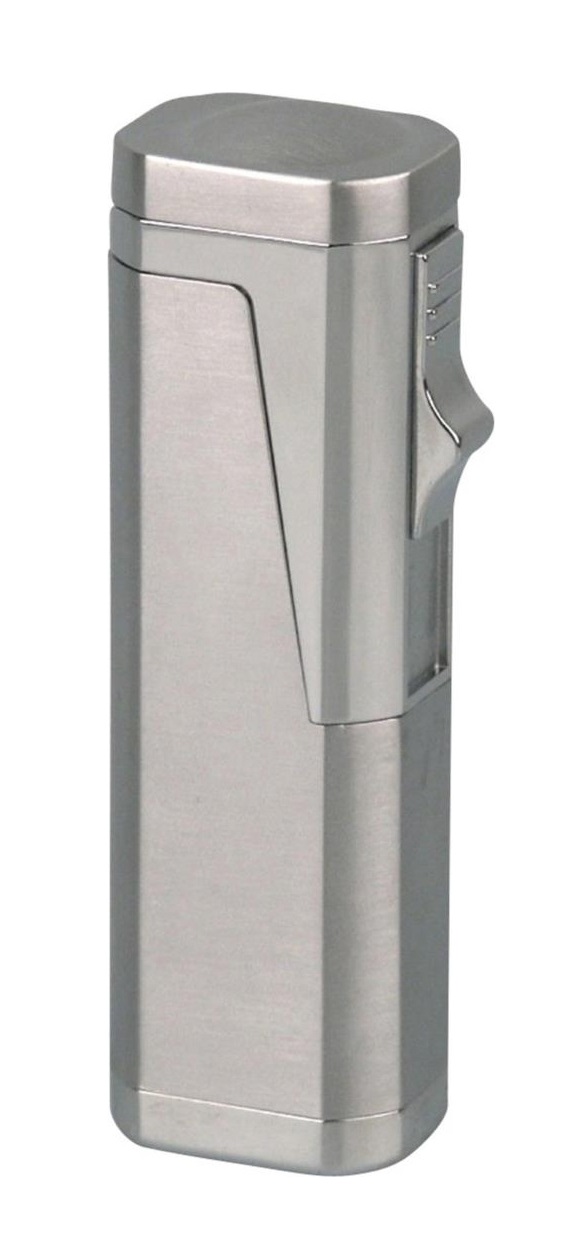 Sky III Jet Flame Lighter - Inbyggd cigarrborr Chrome