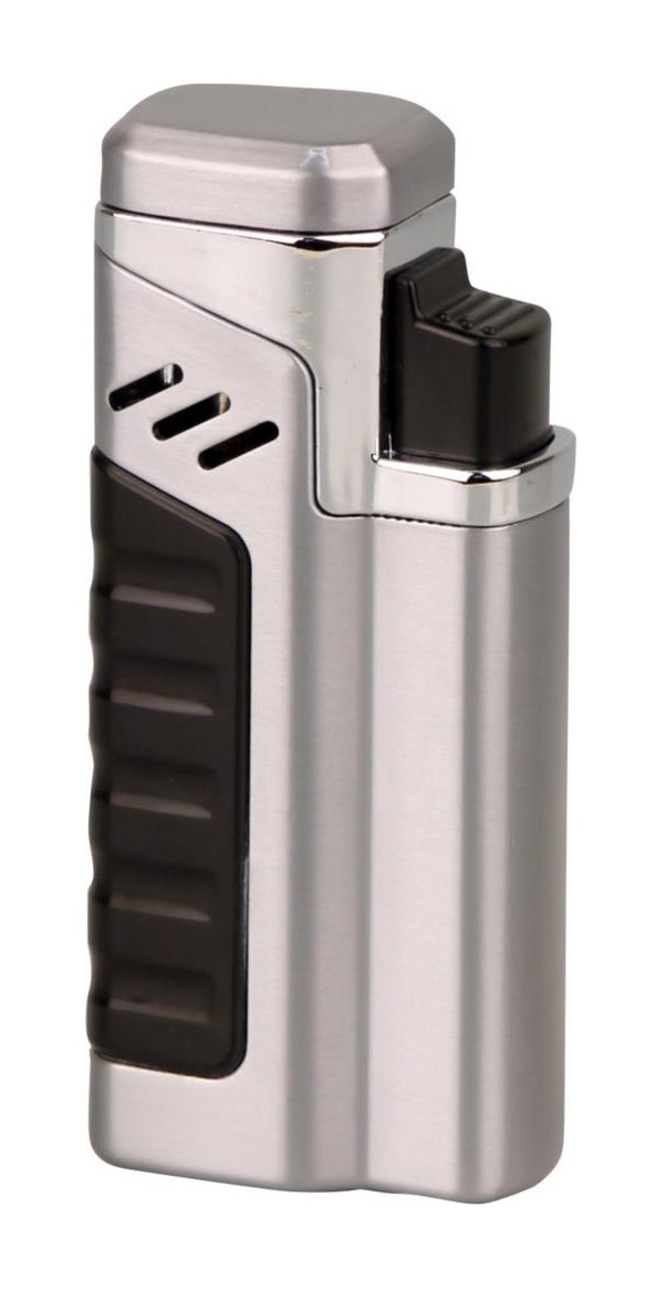 Sky IIII Jet Flame Lighter - Inbyggd cigarrborr Chrome