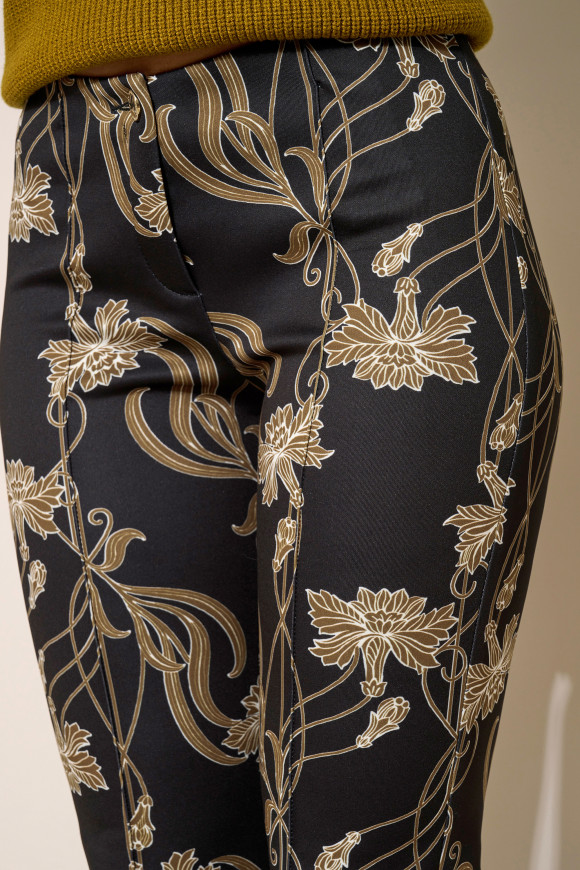 Rosner  - Alisa 296 Business Trousers Forest Printed - 4