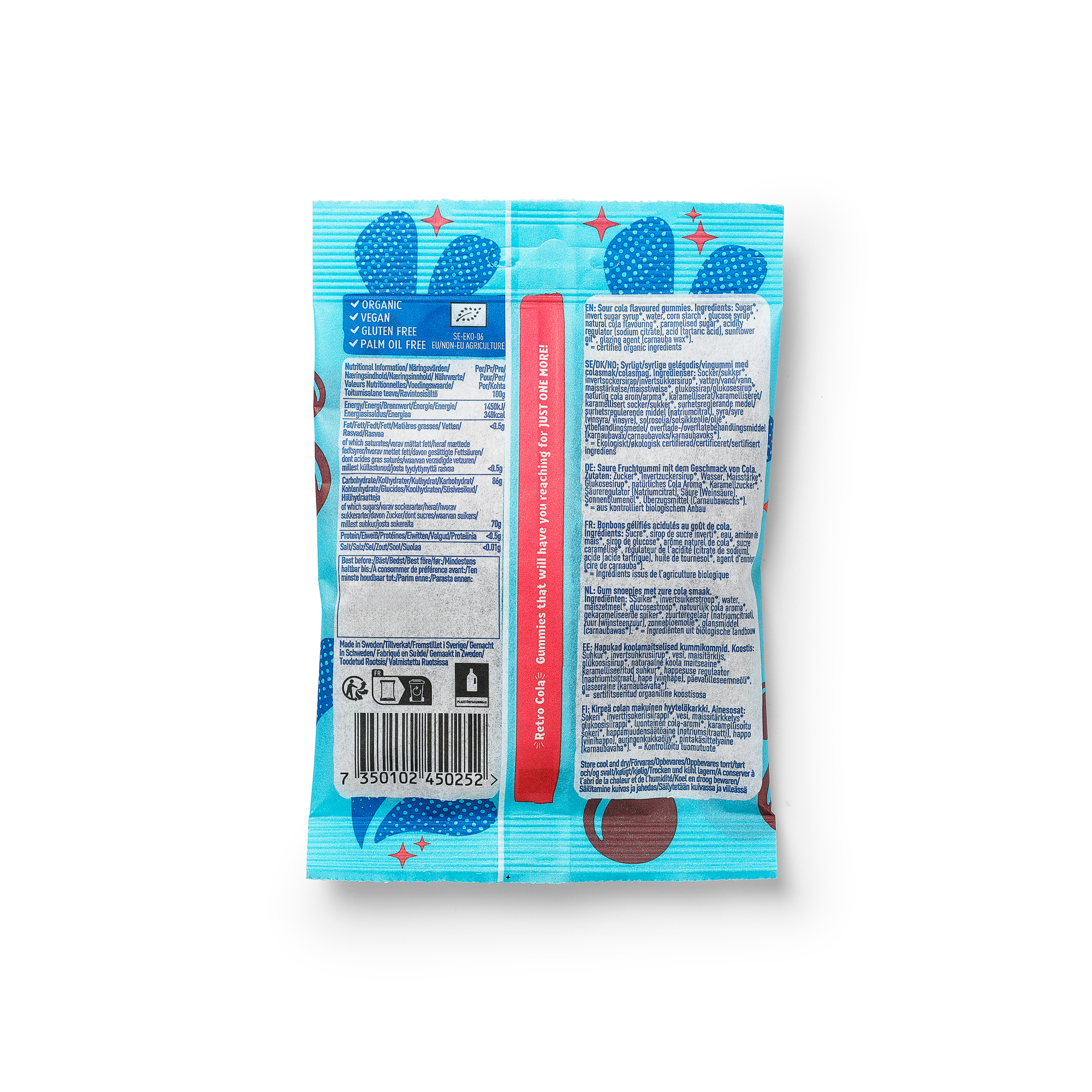 Sour Retro Cola 70g x16, EKO - 2